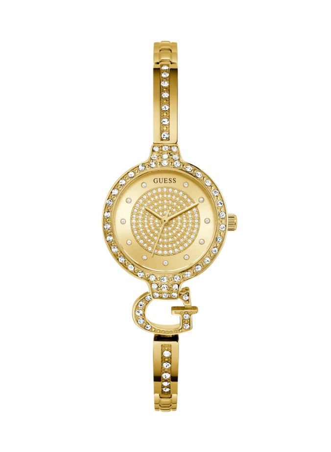 GUESS ساعة كواتز أنالوج ذهبية اللون للسيدات من غيس GW0929L2 - Image 1